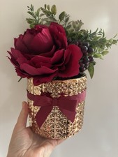 QVC Peony Red  Rose & Green