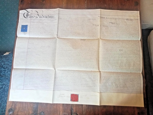 Victorian vellum indenture - victorian,