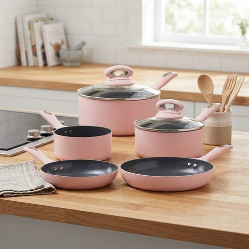 Elegant blush pink - blush, 5-piece