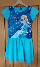 Disney Store Frozen Light Blue Dress Size 145-152cm in Good Condition