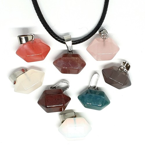 Geometric barrel quartz stone - barrel,