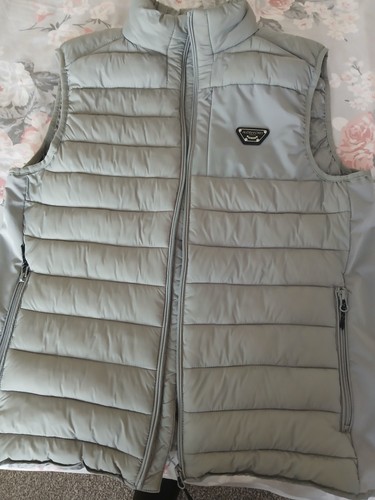 Grey padded body warmer - padded, jacket