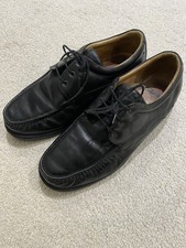 CLARKS 102 STROLL FAR MENS BLACK LEATHER LACE UP SHOES UK SIZE 10 EU SIZE 44.5