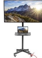 VIVO Mobile floor TV stand for