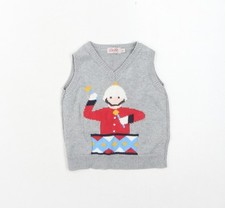 Cath Kidston Boys Grey Cartoon Vest 2-3 Years