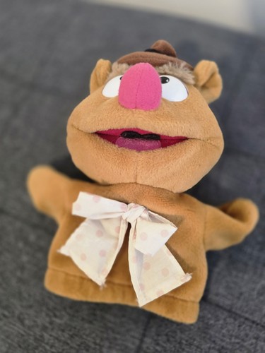 Vintage fozzie bear plush hand - bear,