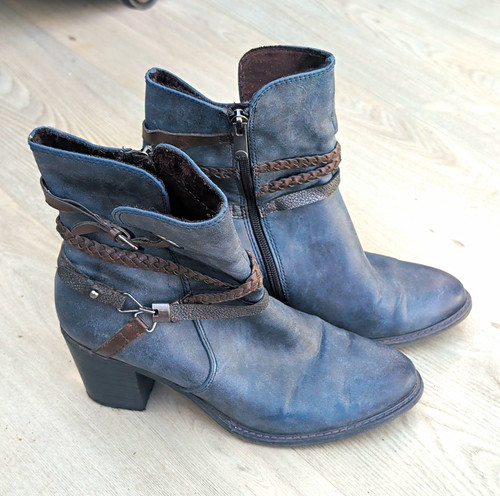 Marco tozzi blue leather - marco,
