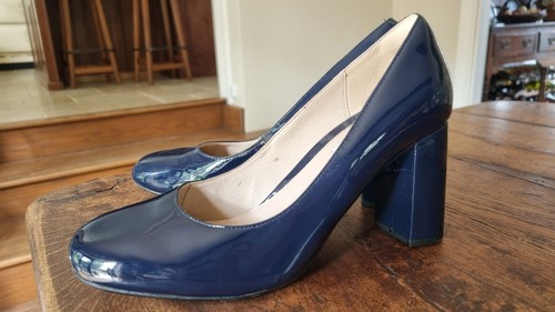 Clarks navy patent - navy,