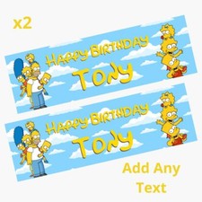 2x Personalised THE SIMPSONS