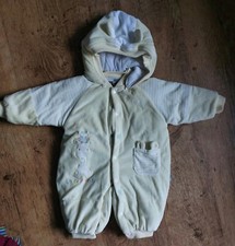unisex warm winter pram/ snow suit for age 6 to 9 months.