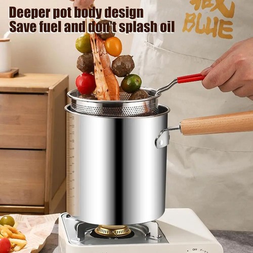 Stainless steel deep fryer - stainless,