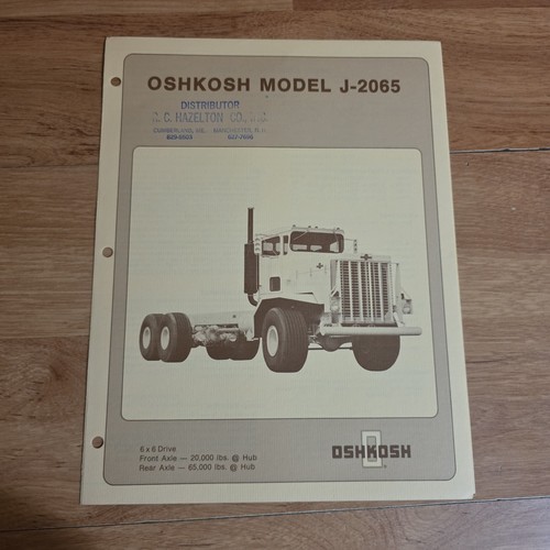 Vintage oshkosh model 2065 - vintage, j-2065