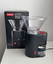 Bodum Bistro Electric Coffee Burr Grinder Matt Black