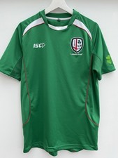 London Irish Rugby Training Shirt ISC Green Short Sleeve Mens Medium M