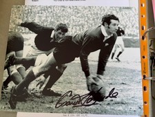 Sir Gareth Edwards Wales & British Lions Legend Signed Photo.