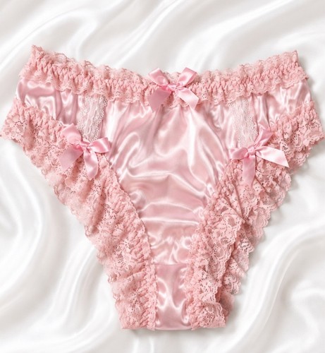 Woman pink knickers silky - pink,