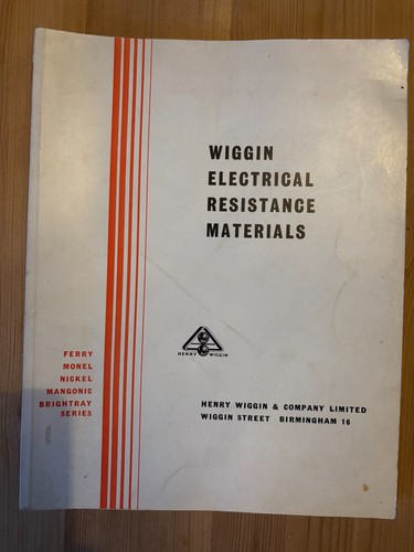 Wiggin electrical resistance - wiggin,