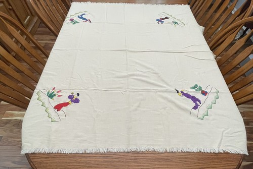 Tablecloth embroidered spanish - embroidered,