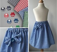 Gingham School Skirt