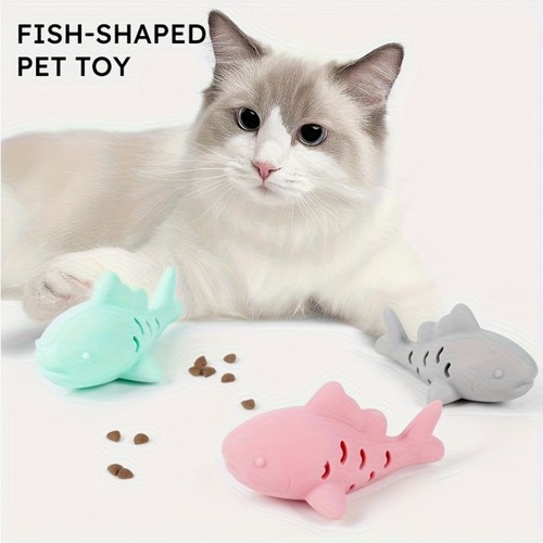 Fish shaped silicone cat - 1x, fish-shaped
