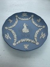 Wedgewood Jasperware Blue Plate 2000 Greek Goddess Hebe And Eagle millennium