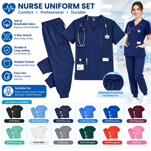 Unisex medical scrubs set - medical,
