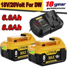 DCB184 For DEWALT 18V 6.0Ah 8.0Ah 5.0Ah XR Li-ion Slide Battery DCB200 DCB182 UK