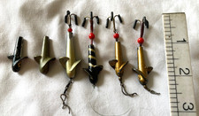 6 Antique Vintage Hardy Devon Minnows.