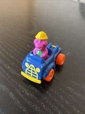 Hasbro Barney The Dinosaur Diecast Fire Truck Toy, Lyons Group 1997, Vintage