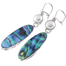 925 Silver Paua Abalone Shell