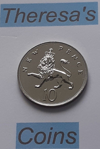 1972 proof 10p crowned lion - 1972,