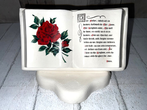 Ceramic book shaped the - book,