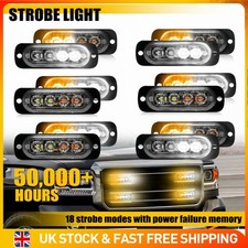 12x LED Amber White Recovery