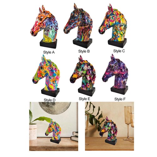 Horse head statue figure desk - horse,