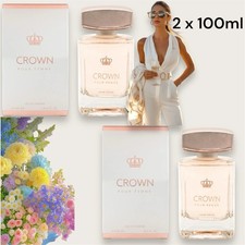 2 X Crown Pour Femme Women's Perfume 100ml Eau De Parfum Fragrance