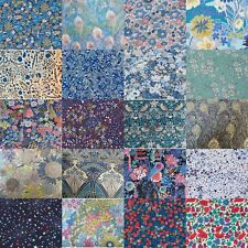 Liberty Blues Fabric Pre Cut 4 Inch Squares Pack 20