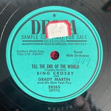 78rpm BING CROSBY/GRADY MARTIN