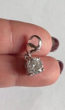 Genuine Ti Sento Milano Solid Sterling Silver Sparkling Stone Clip Pendant Charm