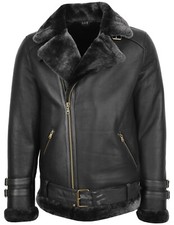 Mens Sheepskin Aviator Jacket