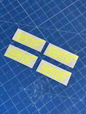 STI Subaru 555 Neon Yellow X4 50mm  Stickers FOR WRX WRC Legacy STI  IMPREZA