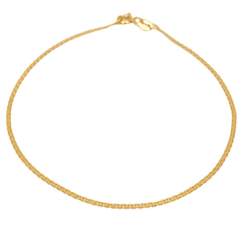 22ct yellow gold flat - flat, high