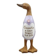 Shudehill Giftware Daisy Message Wooden Duck - Family, Friends, Daughter & More