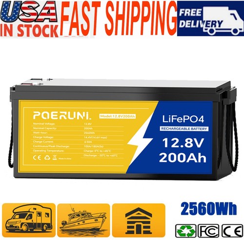 Poeruni 12v 200ah lifepo4 - poeruni,