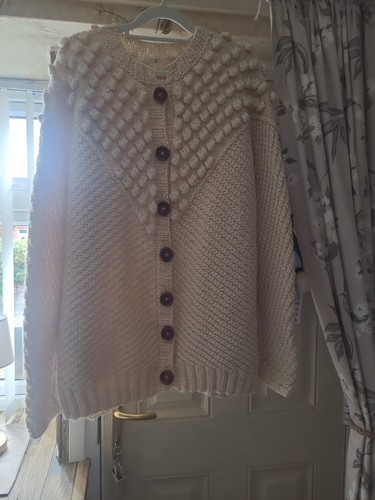 Aran wool cardigan - wool,