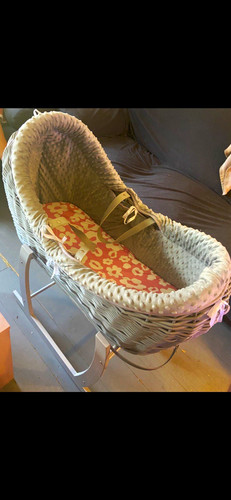 Wicker moses basket - wicker,