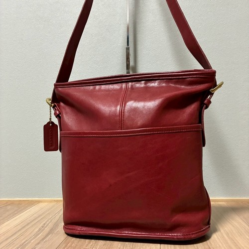 Vintage coach red leather - red,