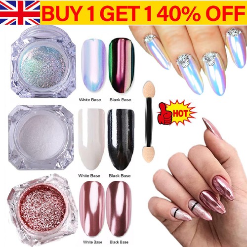 Mirror chrome nail - nail, powder