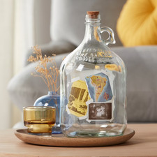 Disney Store Paradise Falls Up 1 Gallon Savings Glass Bottle Jar New