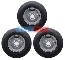 Three 145x10 Trailer Wheel &