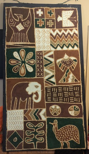 Large african handpainted - large,